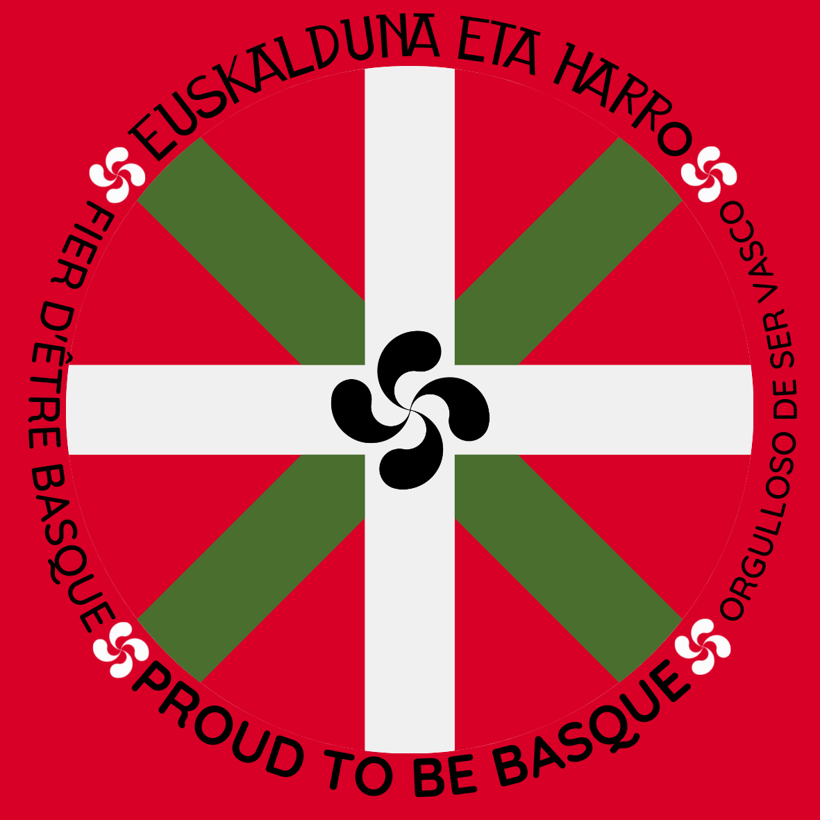 2x Basque Country Flag Heart Stickers – Ikurriña Heart Vinyl Decals, Made In France